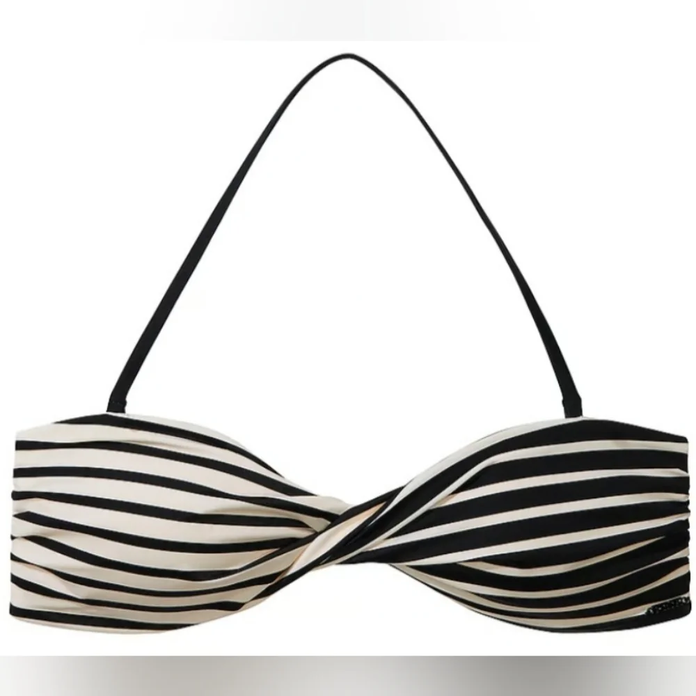 LDD/L/XL VS PINK Swim Twist Bandeau Bikini Top HighWaist Cheeky Bikini Set